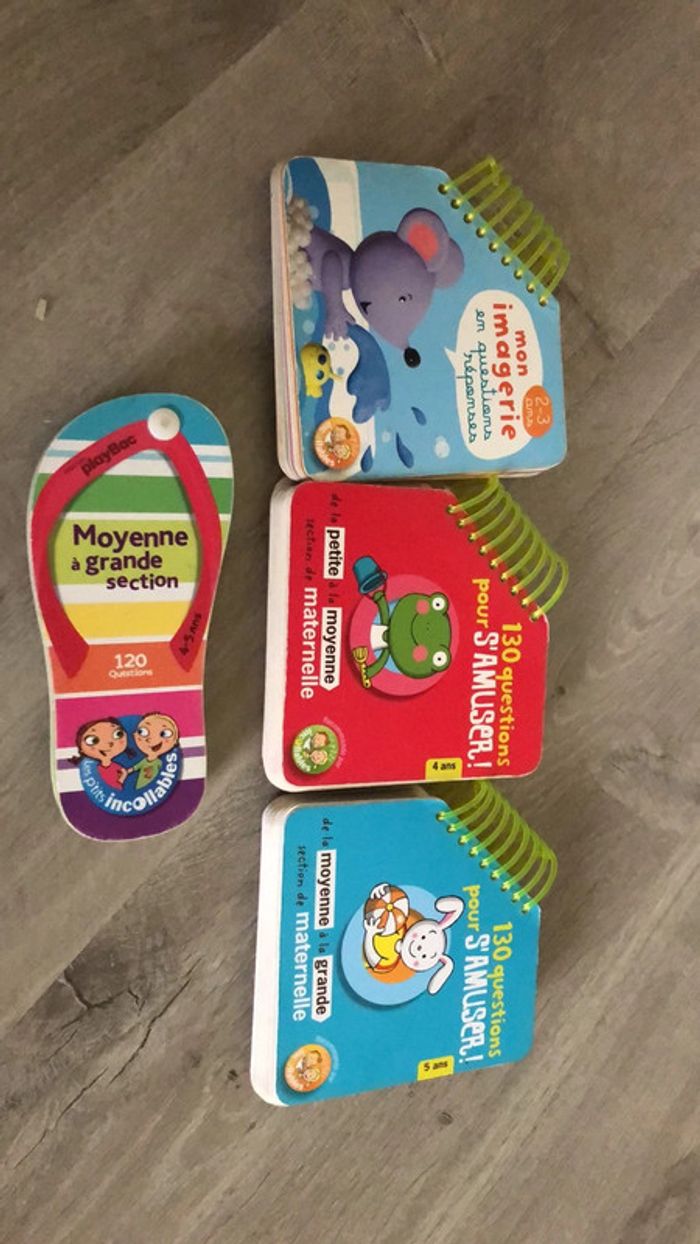 Lot de 4 petits livres éducatifs questions réponse