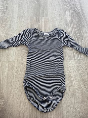 Body petit bateau marinière bleu et blanc manche longue nejf