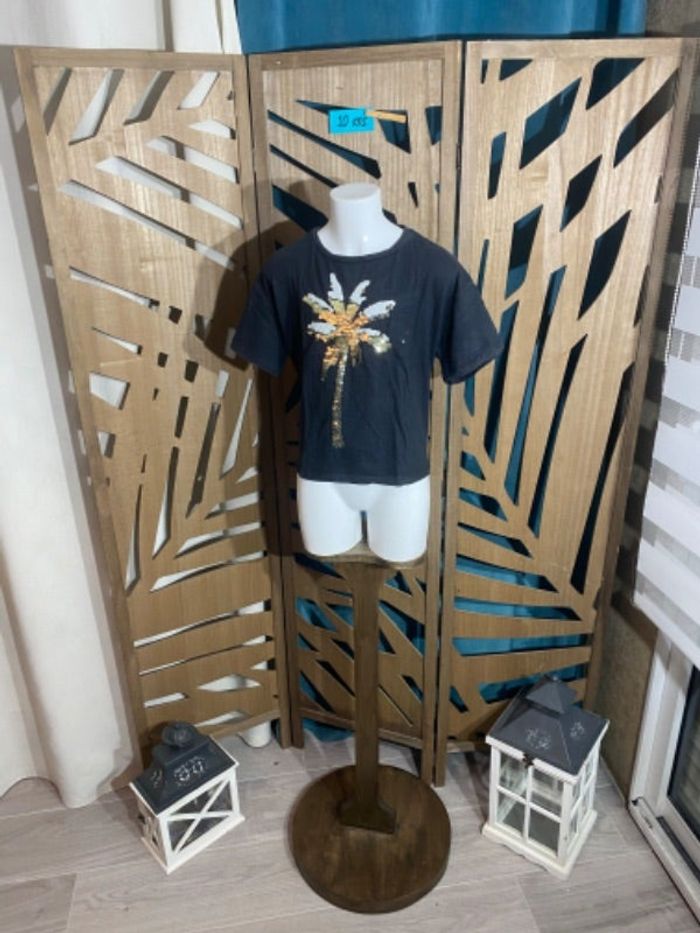 t-shirt fille 10ans à sequins