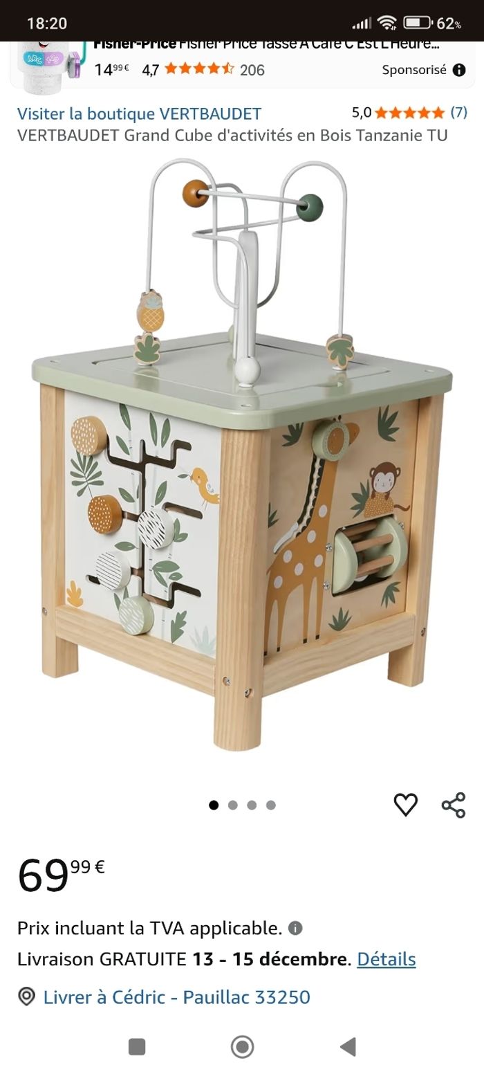 Cube d'activité Verbaudet collection Tanzanie - photo numéro 2