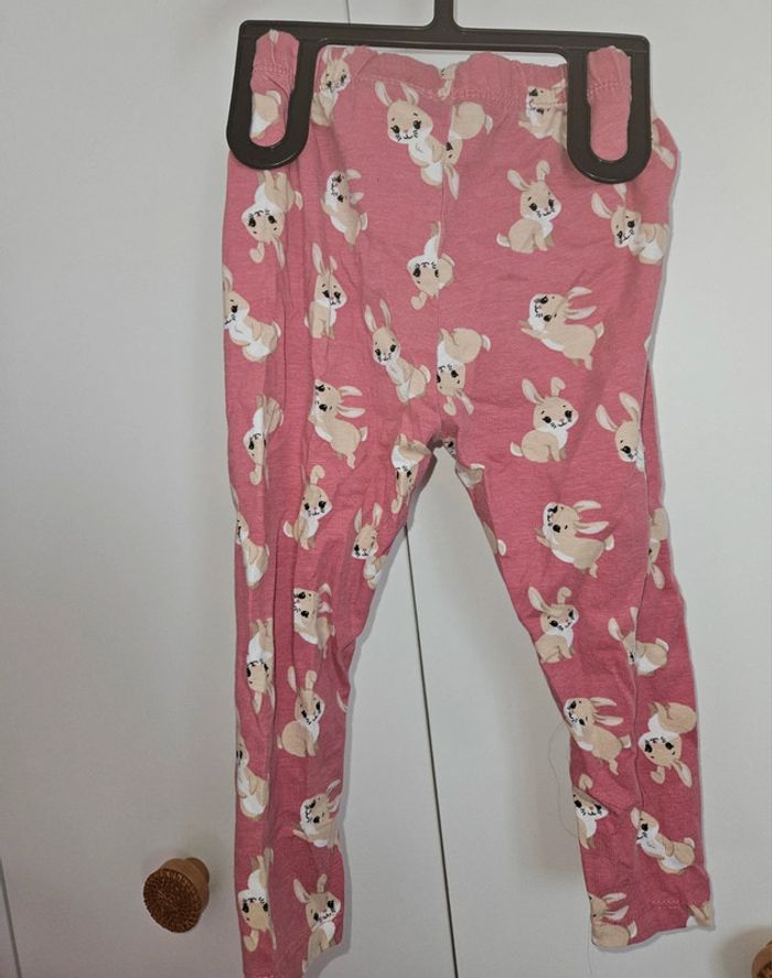 Legging rose avec imprimé lapin – Dopo Dopo – 18-24 mois (92 cm) - photo numéro 3
