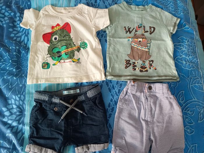 T shirt, short 6 mois