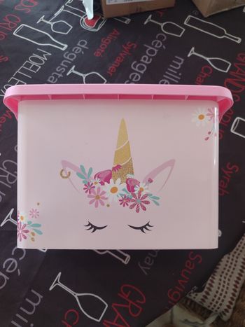 Boite de rangement licorne 