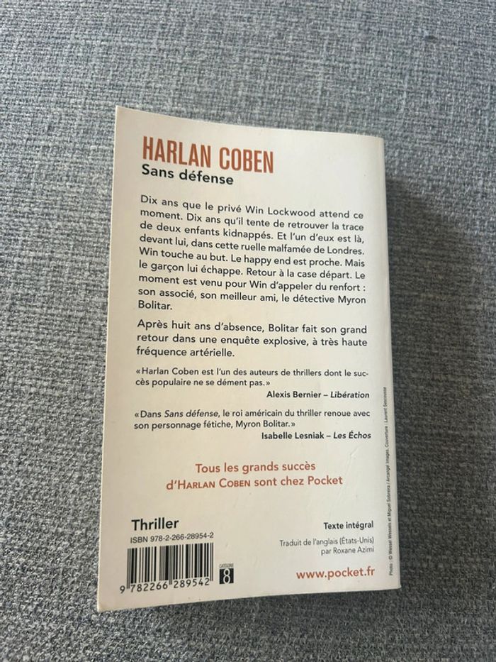 Sans défense - Harlan Coben - photo numéro 2