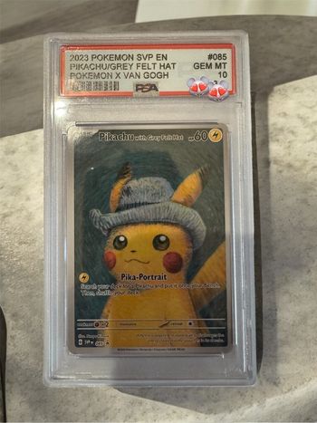 Carte Pokémon van gogh grey felt hat PSA 10 Année 2025 nouveau boîtier sécurisé