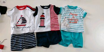Lot de 3 ensemble short / t-shirt