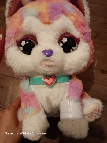 Peluche intéractive chiot bobo rainbow VTECH