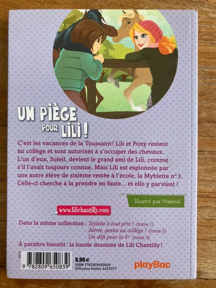 Un piège pour Lili - Lili Chantilly - Claire Ubac - playbac - photo numéro 2
