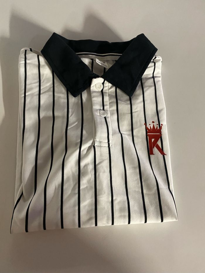 Teeshirt blanc à rayures noir enfants shein taille 134