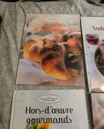 Lot de 4 livres de cuisine mes délicieuses recettes de grands-mères