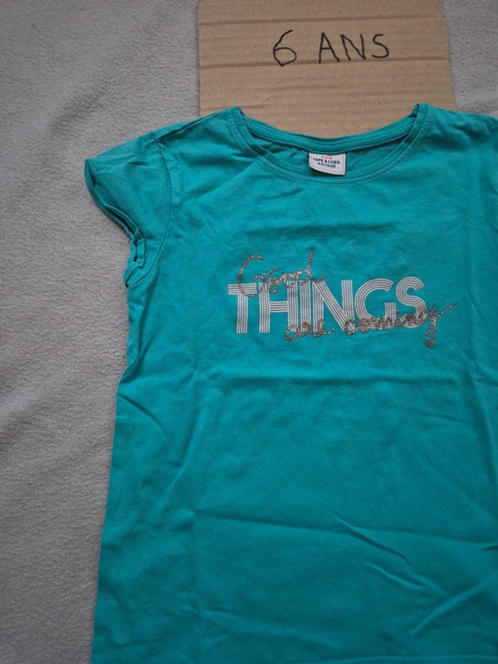 T-shirt fille 6 ans tape a l’oeil - photo numéro 2