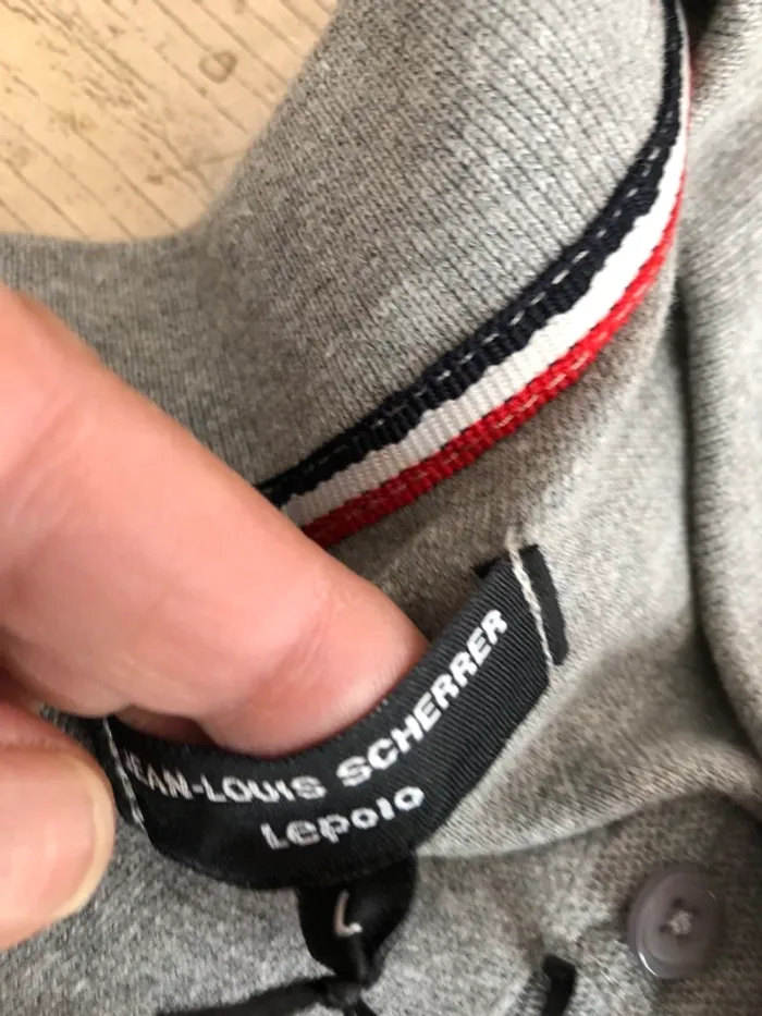 Polo gris et blanc - photo numéro 6