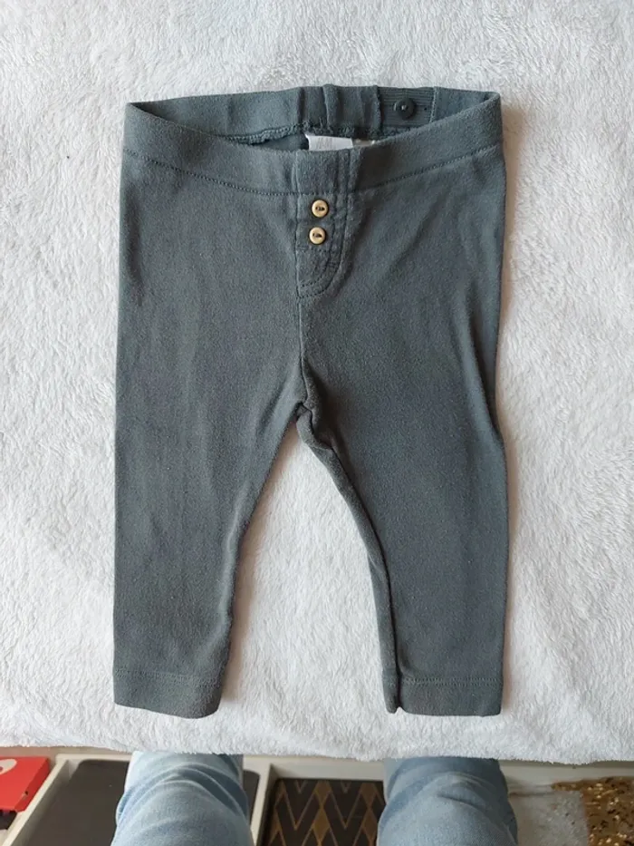 Legging bébé kaki