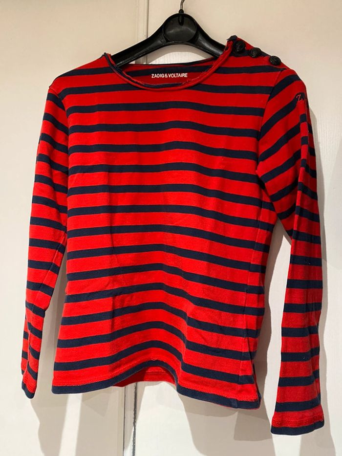 Zadig et Voltaire mixte Marine rouge petit 12 ans, XS - photo numéro 4