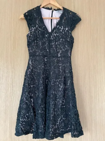 Robe noire H&M dentelle XS