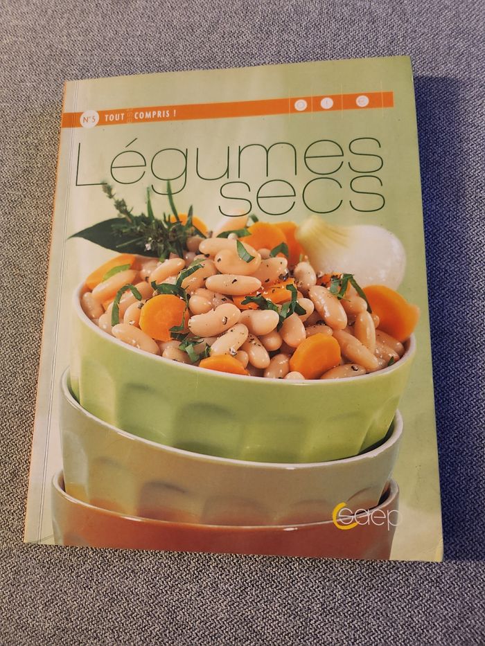 Livre recettes légumes sec tout est compris saep