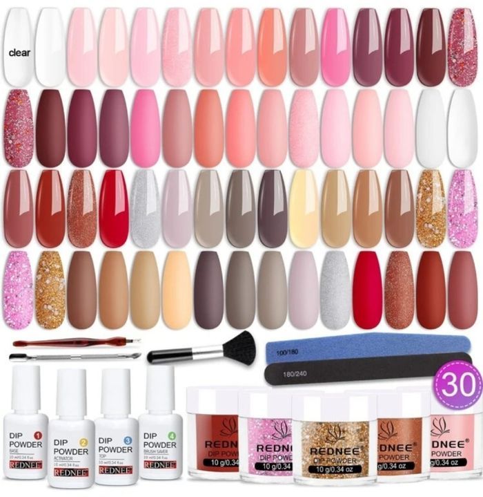 Kit dip powder 30 couleurs - photo numéro 1