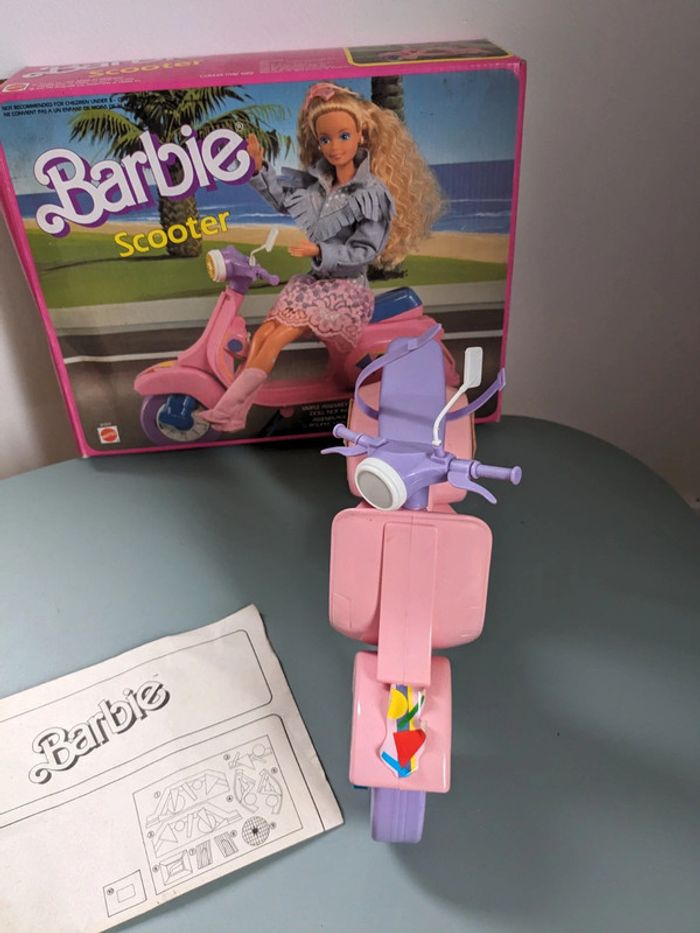 Scooter barbie vintage avec sa boîte - photo numéro 5