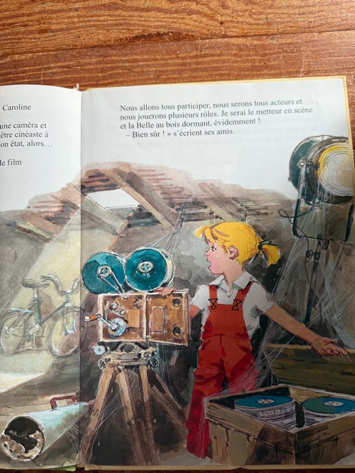 Édition Hachette Satisfaisant - Livre rare Caroline fait du Cinéma album bd Pierre Probst - photo numéro 5