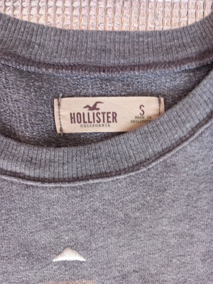 😴sweat coton molletonné TS36 Hollister - photo numéro 3