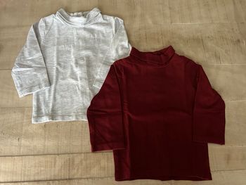 Lot 2 t-shirts avec col 