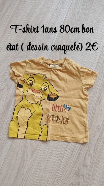 T-shirt Simba 12mois 80cm 