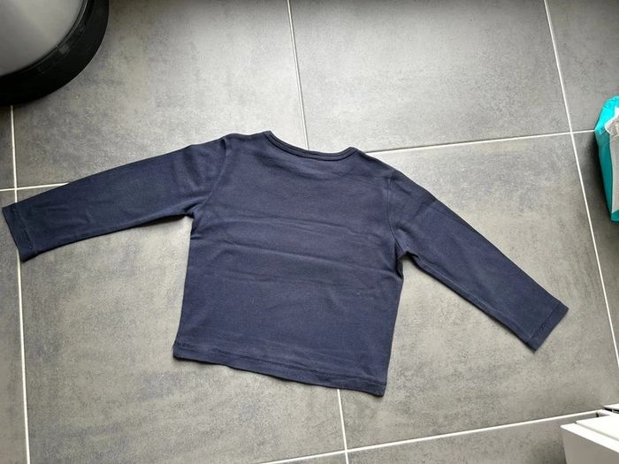 Haut manches longues uni bleu marine garçon petit bateau - photo numéro 5