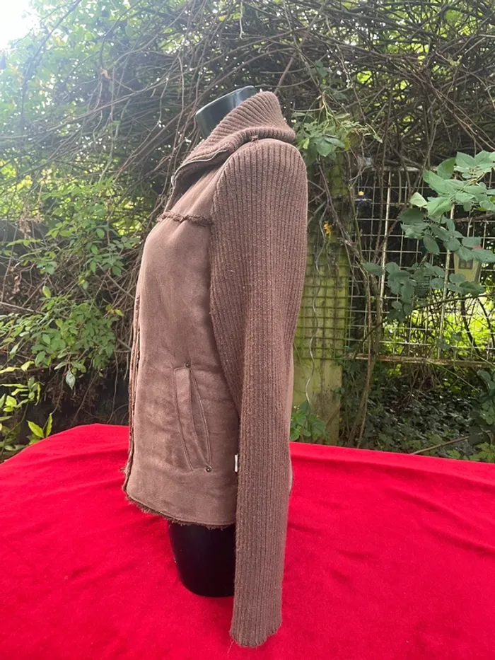 Veste marron doublée polaire IDPDT – Taille XL Automne - photo numéro 2