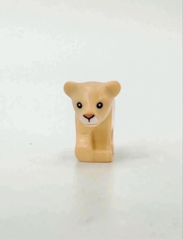 Lego Animaux City : Lionceau couleur beige (Tan) - NEUF - photo numéro 3