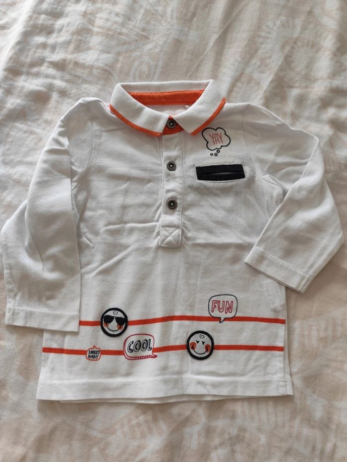 Polo smiley 6mois