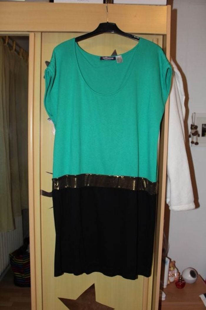 Robe De Soirée Verte/Noir