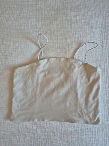 Crop top à bretelles Pimkie Taille S couleur crème