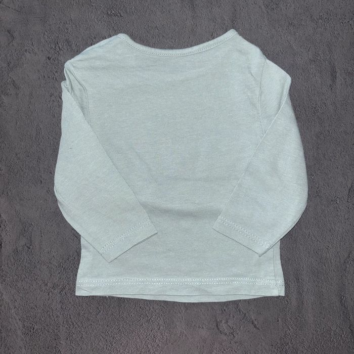 T-shirt vert mom dad Kiabi / 1 mois / Très bon état - photo numéro 4