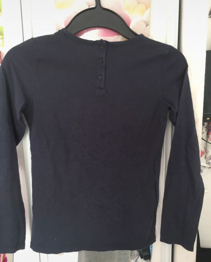 Pull col rond bleu marine avec une poche sur le devant, Monoprix, 12 ans , 100% coton - photo numéro 2