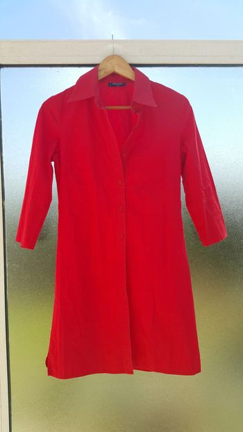 Robe tunique rouge coton Sinequanone taille 38