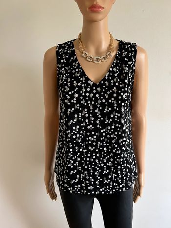 Haut noir et blanc sans manches Morgan taille XS jamais porté