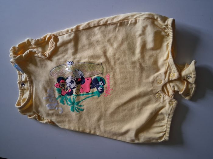 Barboteuse jaune à sequins Minnie Disney Baby