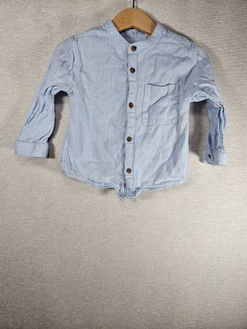 Chemise manches longues  Zara 12-18 mois