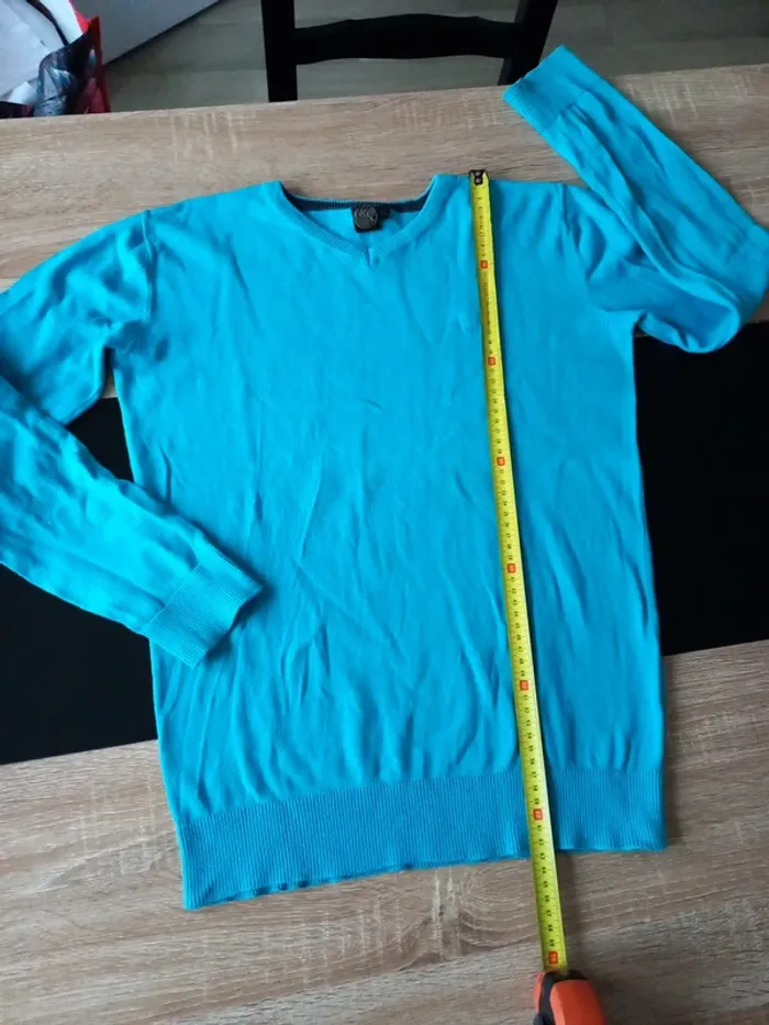 Pull garçon bleu 14 ans - photo numéro 9