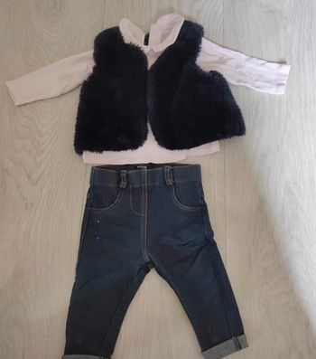 Petit ensemble haut gilet jegging