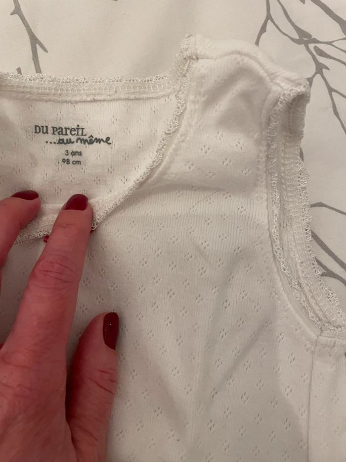 Lot de 2 maillots de corps en 3 ans - photo numéro 5
