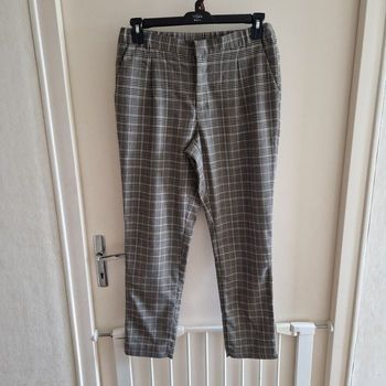 T42 pantalon quadrillé chiné