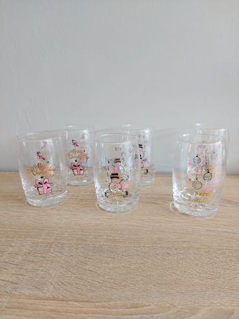 Lot 6 verres de Noël