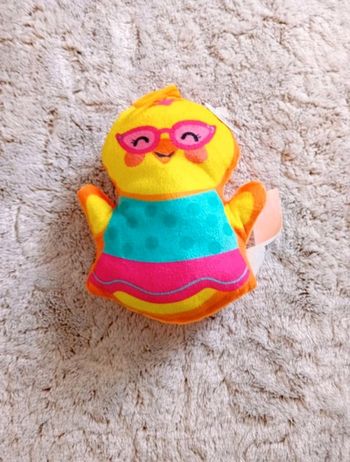 Peluche poussin psychédélique