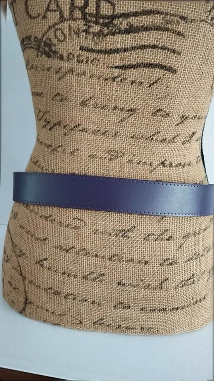 Ceinture violette boucle strass taille 85 cm - photo numéro 5
