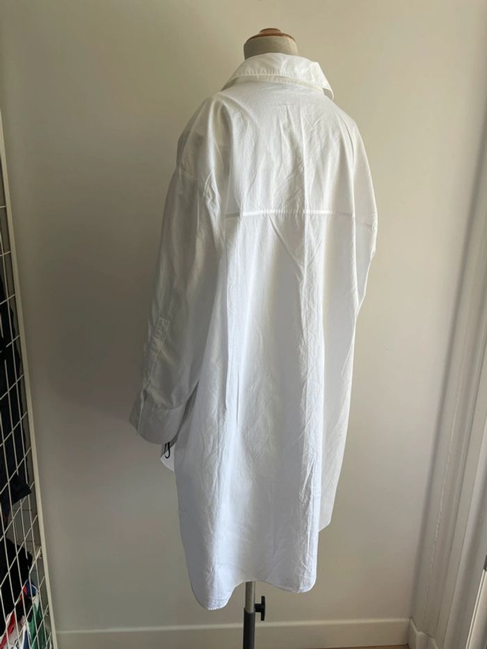 Robe chemise blanche Zara oversize - photo numéro 2