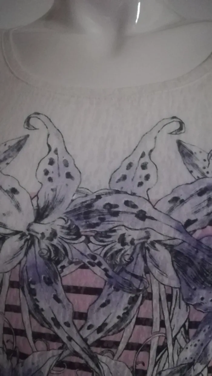 Tee shirt ajouré camaïeu - photo numéro 2