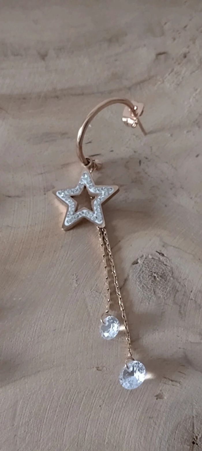 Boucles d'oreilles étoiles - photo numéro 2