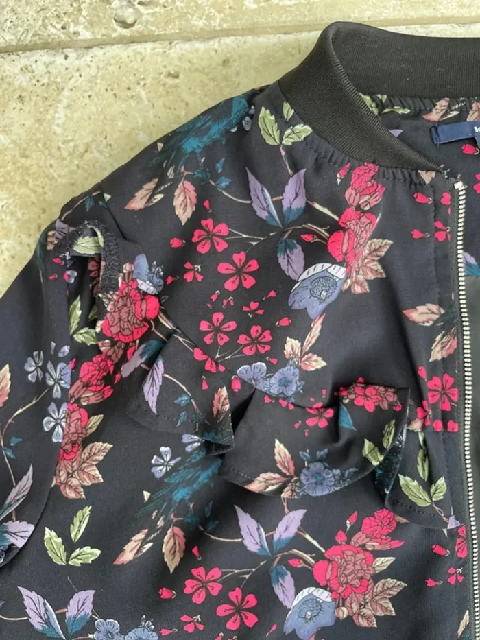Veste fleuri doublé - photo numéro 3