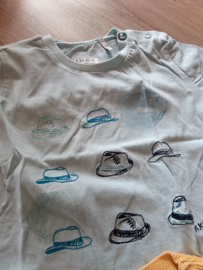 1 lot 2 tee-shirt manches courtes ikks - photo numéro 2